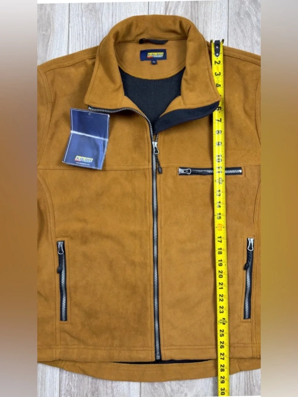 Blaklader  Two Fisted Storm Fleece Jacket XL Brown Workwear NWT